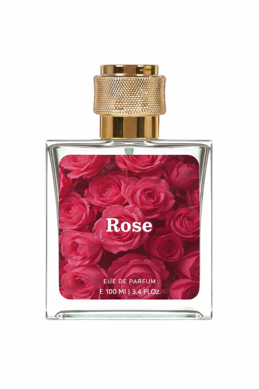 Rose Eau de Parfum Floral Bottle