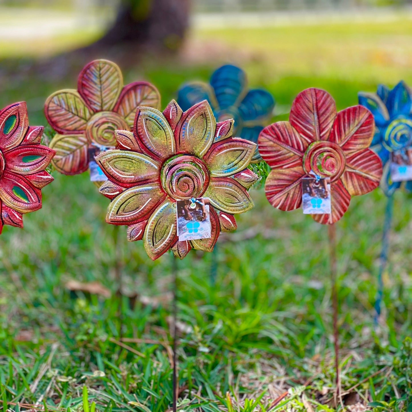 Floral Garden Stake