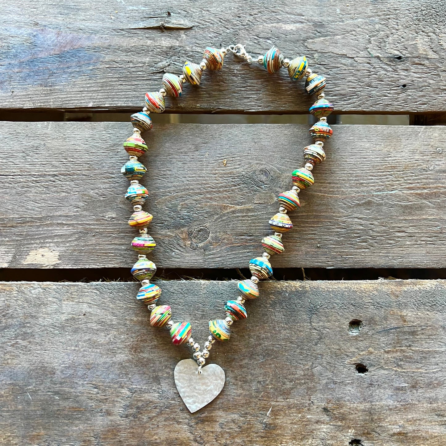 Heart Charm Cereal Box Necklace