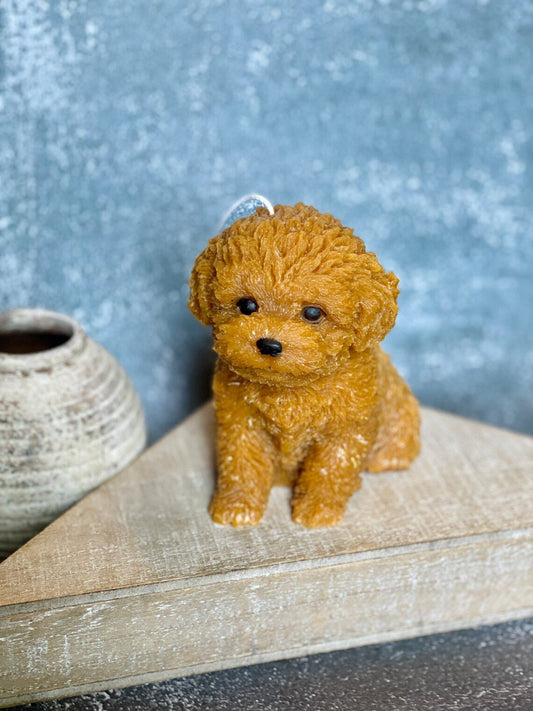 Large Puppy Candle