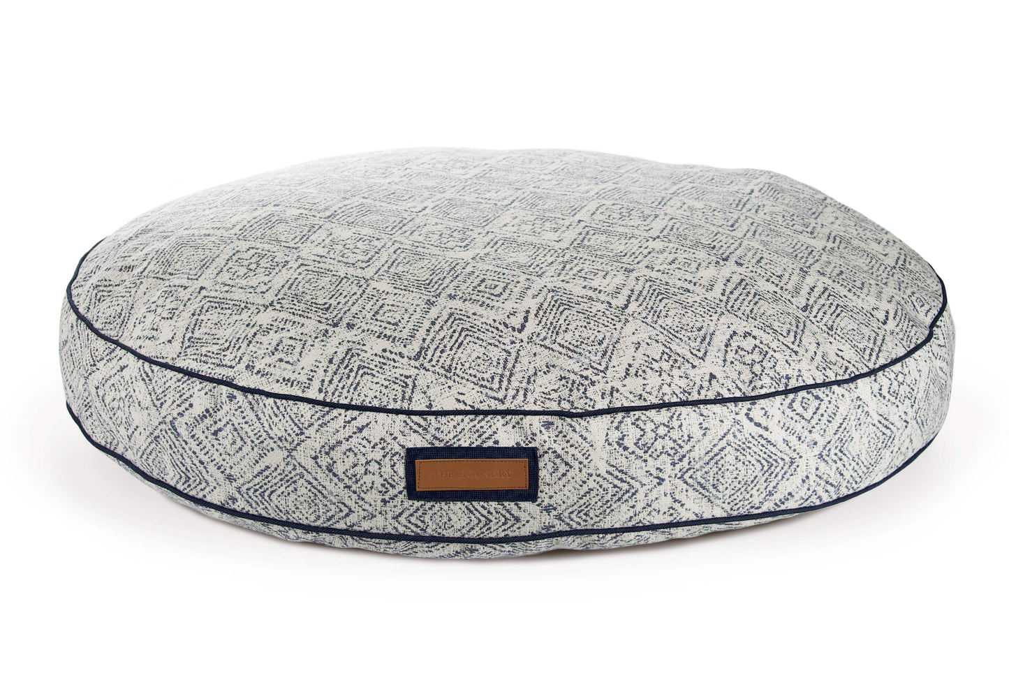 Round Pet Bed in Sapphire Spaniel - cavamart.com
