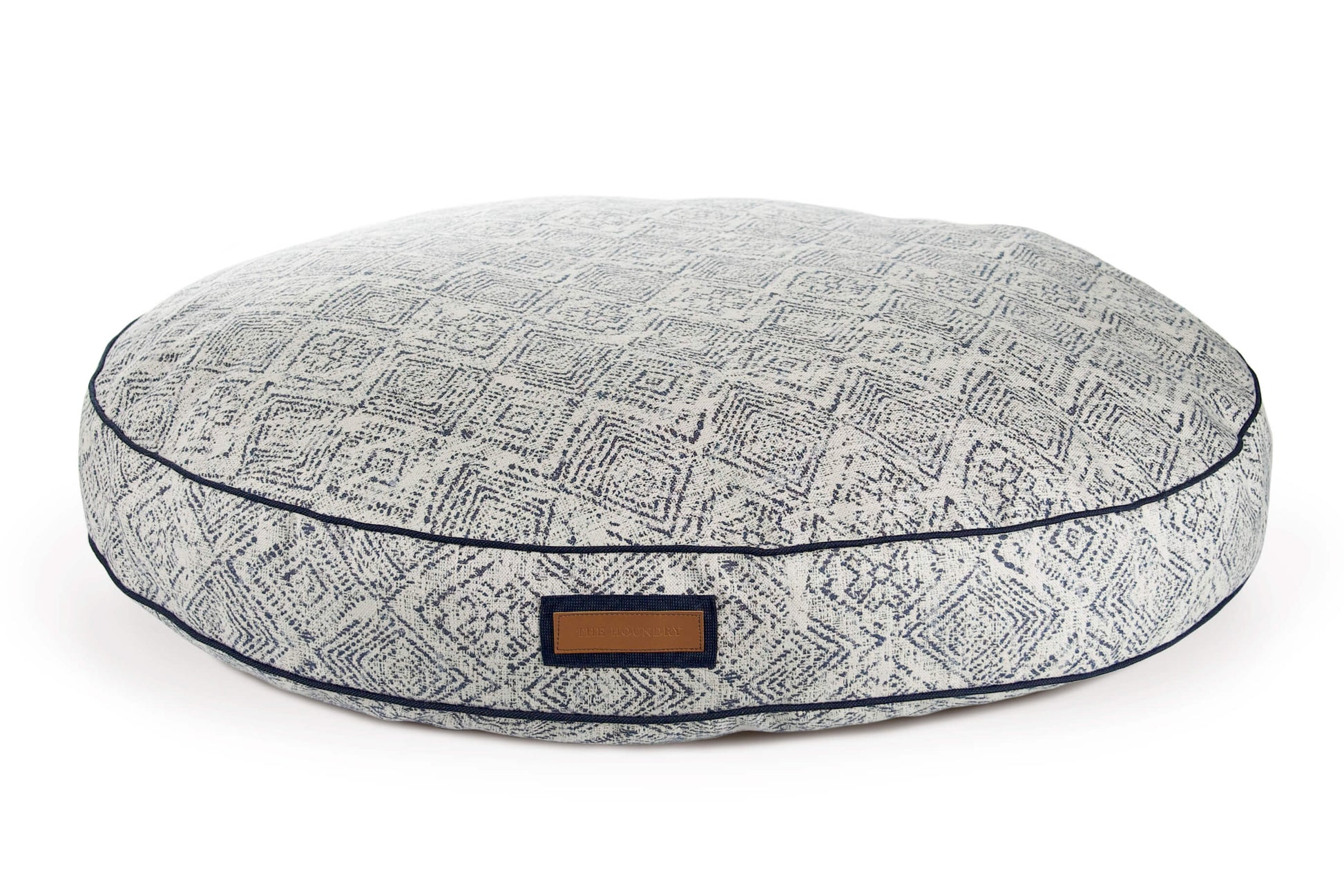 Round Pet Bed in Sapphire Spaniel - cavamart.com
